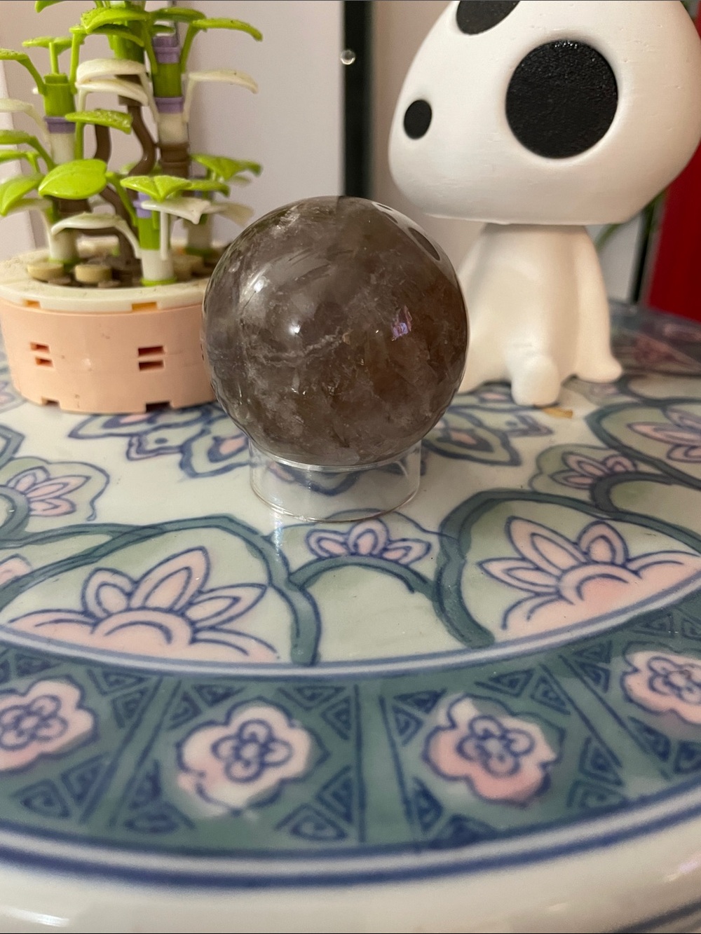 Grey Fluorite Sphere, 2.5”